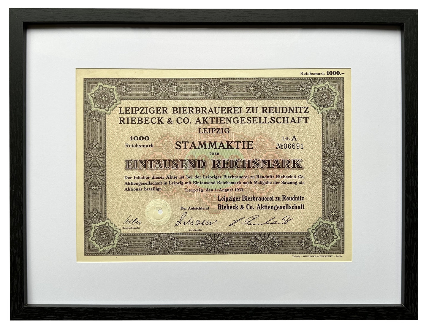 Leipziger Bierbrauerei Aktie