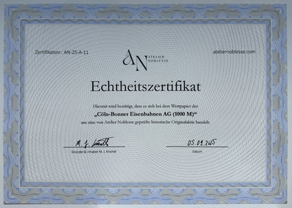 Cöln-Bonner Eisenbahnen Aktie
