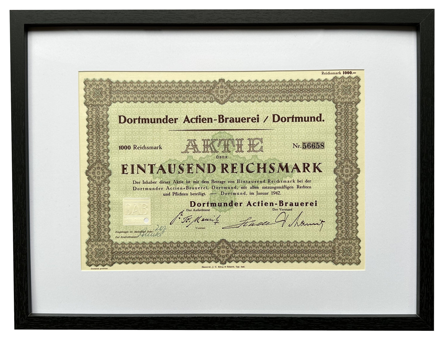 Dortmunder Actien-Brauerei Aktie
