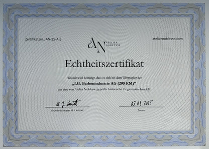 I.G. Farbenindustrie Frankfurt a. M. Aktie