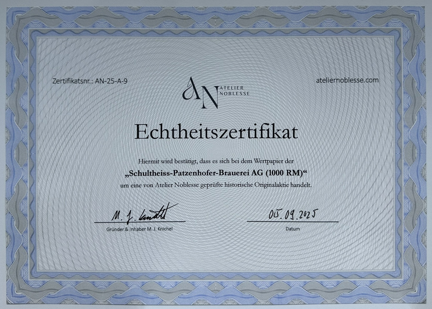 Schultheiss-Patzenhofer Brauerei Aktie