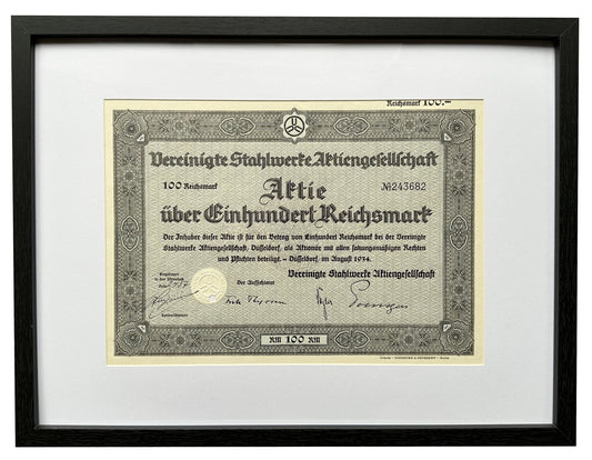 Vereinigte Stahlwerke Aktie (100 Reichsmark)